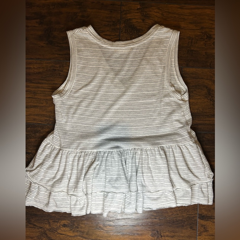 Altar'd State tiered ruffle peplum tank top Size XS - Picture 2 of 7